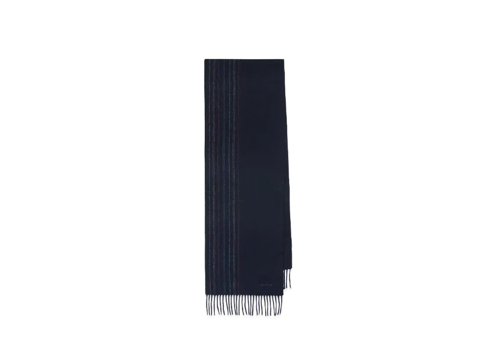 Paul Smith Half Artist Stripe Scarf "Navy"