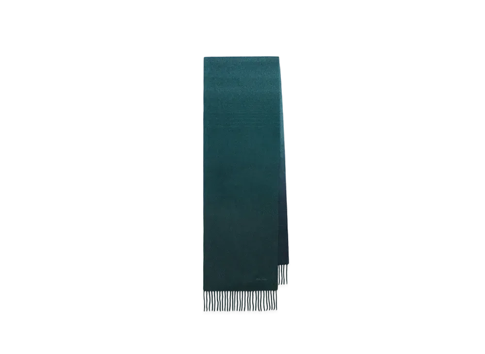 Paul Smith Gradation Cashmere Scarf "DarkGreen"