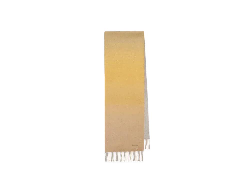 Paul Smith Gradation Cashmere Scarf "Beige"