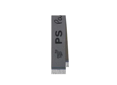 Paul Smith PS Zebra Double Face Muffler "Gray"