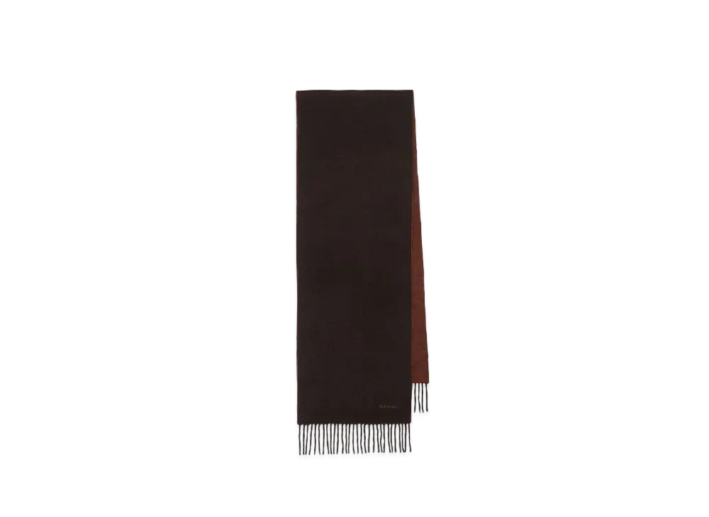 Paul Smith Cashmere Reversible Scarf "DarkBrown"