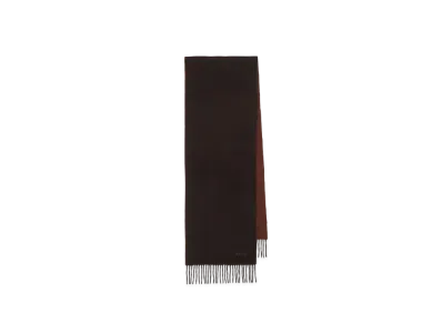 Paul Smith Cashmere Reversible Scarf "DarkBrown"