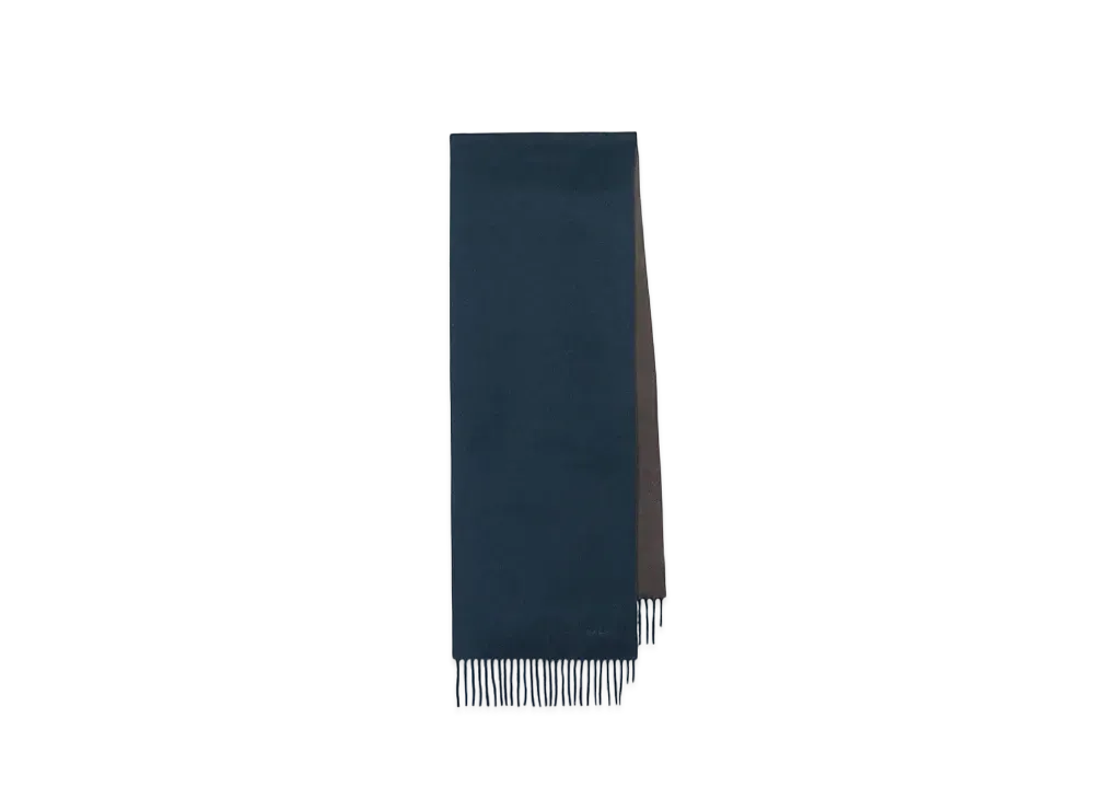 Paul Smith Cashmere Reversible Scarf "DarkGreen"