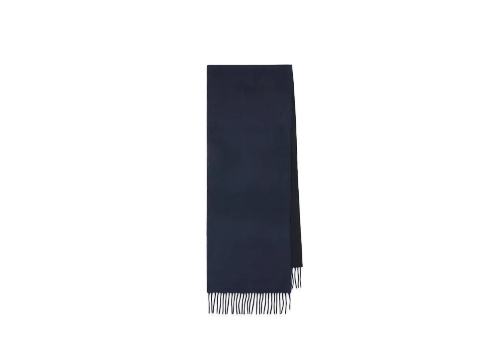Paul Smith Cashmere Reversible Scarf "Navy"