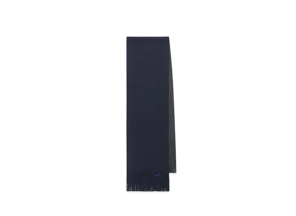 Paul Smith Solid Russell Reversible Muffler "Navy"
