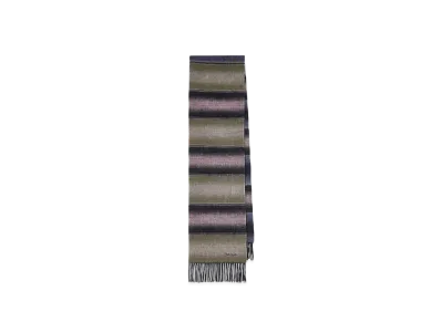 Paul Smith Gradient Stripe Wool Scarf "Green"