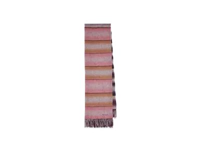 Paul Smith Gradient Stripe Wool Scarf "Red"