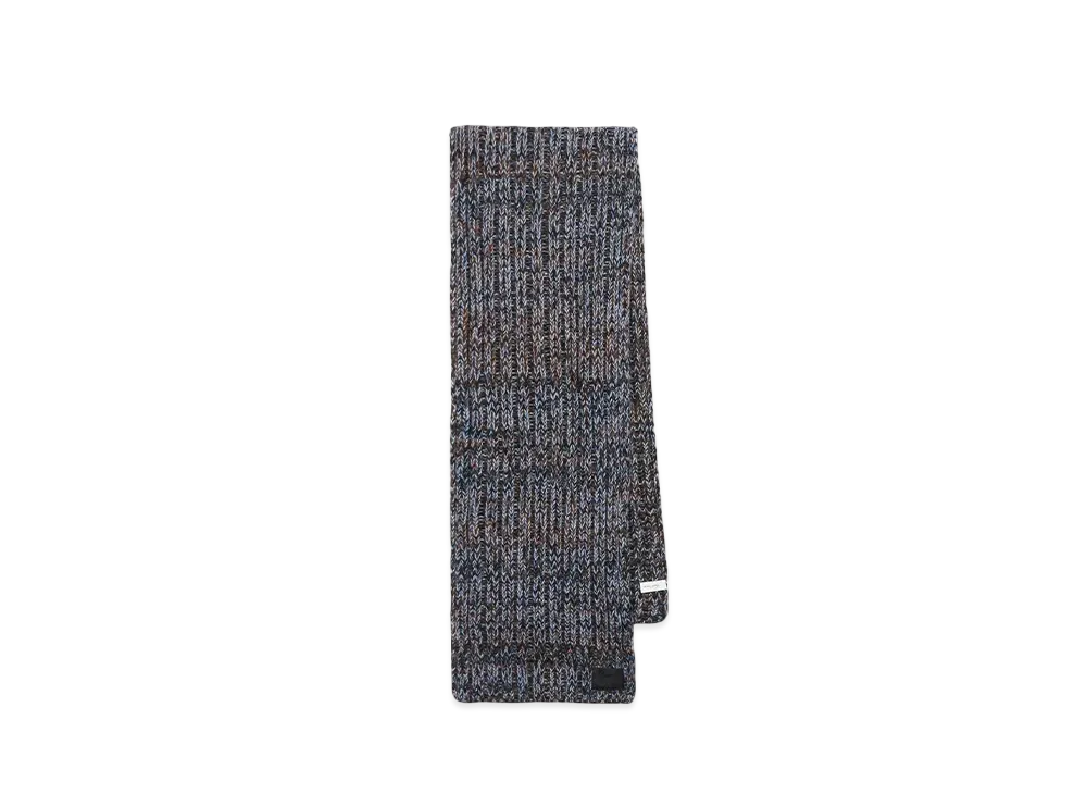 Paul Smith Melange Wool Knit Scarf "Gray"