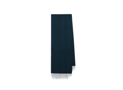 Paul Smith All-Over Stripe Cashmere-Blend Scarf "DarkGreen"