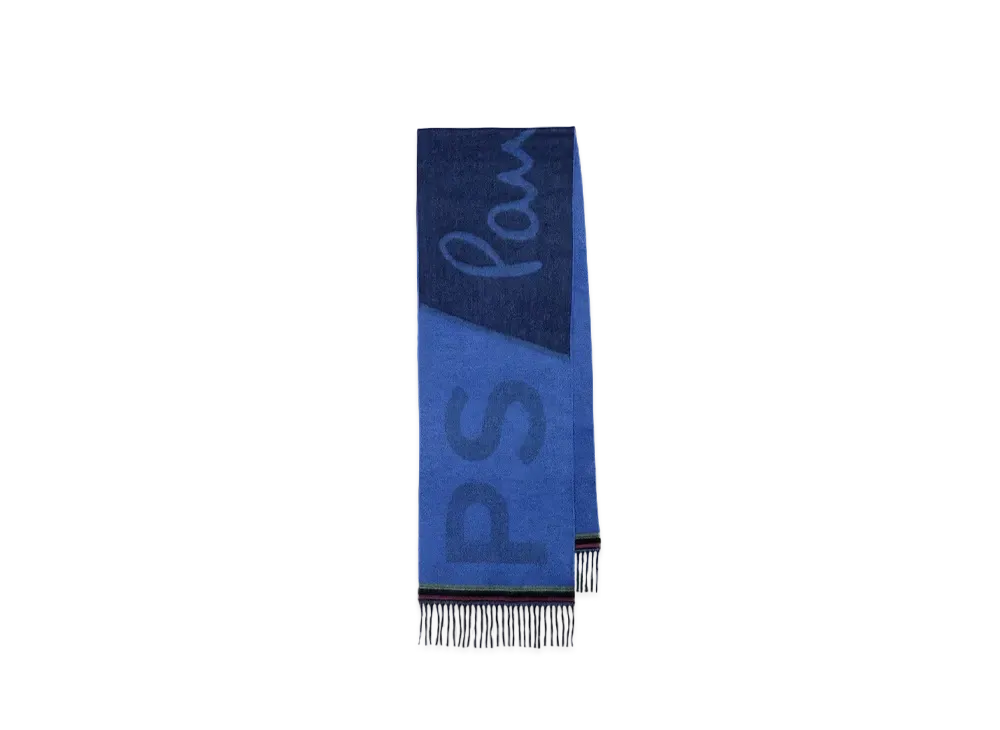 Paul Smith PS Big Logo Muffler "Blue"