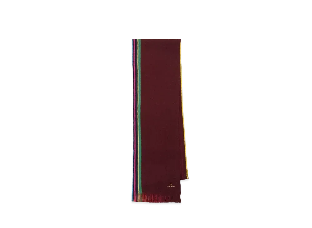 Paul Smith Sport Stripe Edge Muffler "Red"