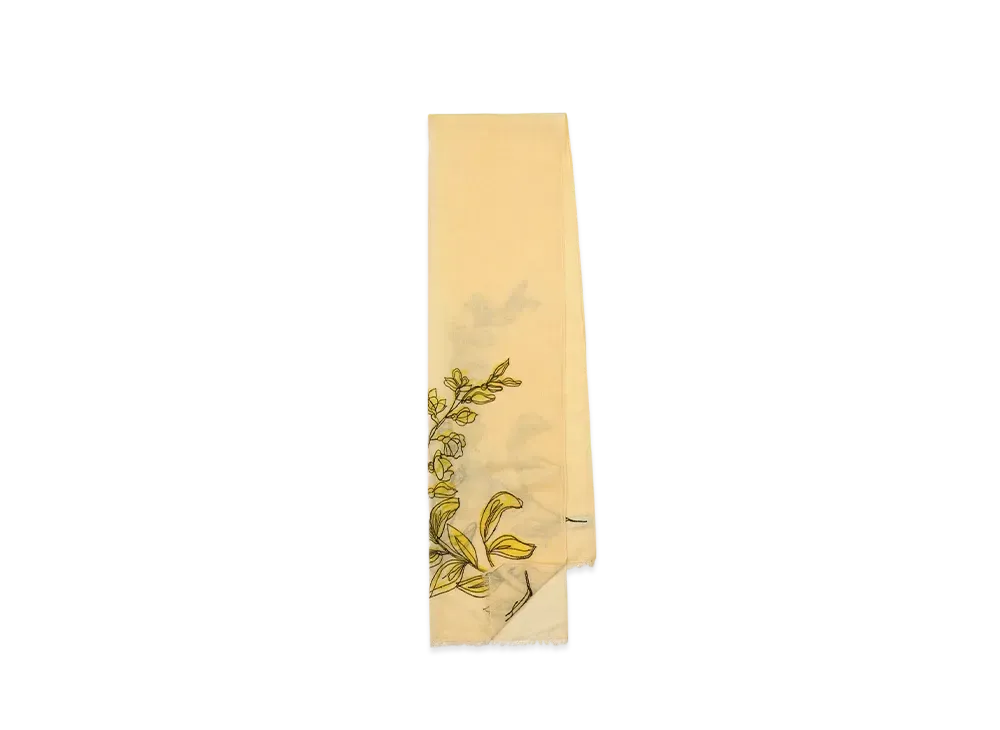 Paul Smith Laurel Leaf Scarf "Ecru"