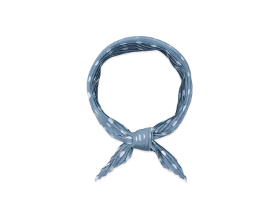 Paul Smith Dot Pleated Scarf "LightBlue"