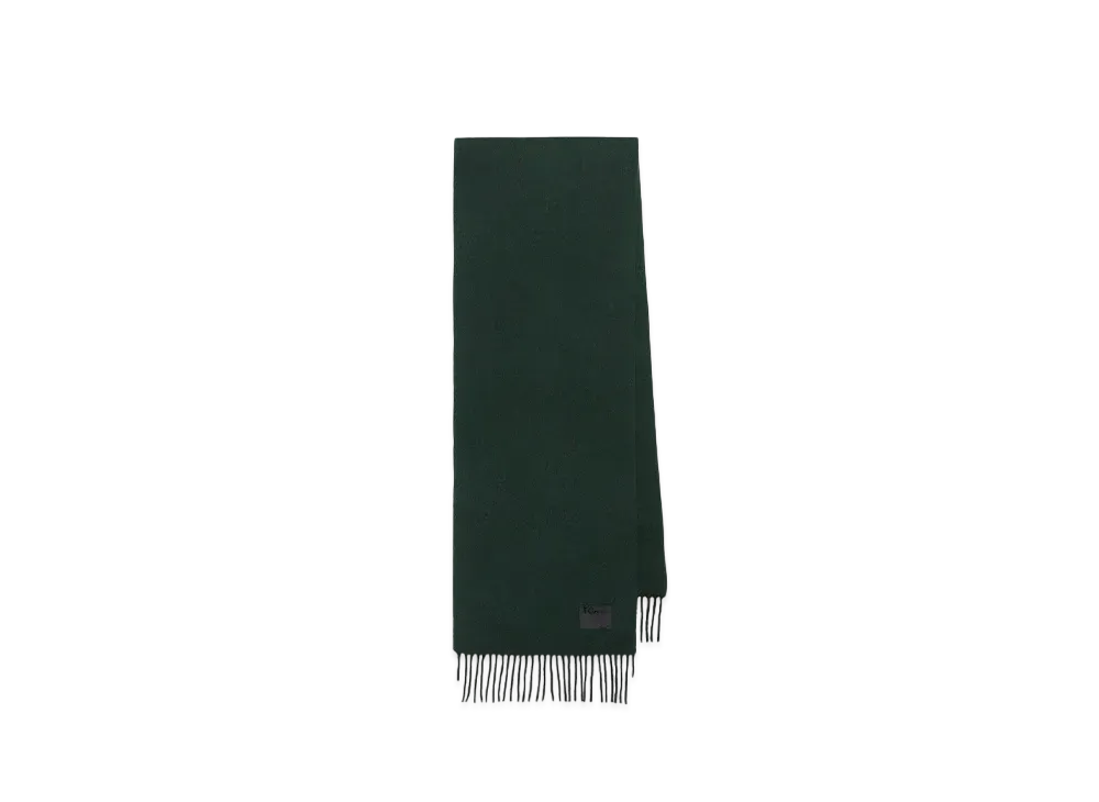 Paul Smith Solid Color Cashmere Blend Scarf "DarkGreen"