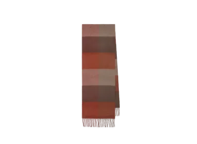 Paul Smith Block Check Cashmere Muffler "DarkBrown"