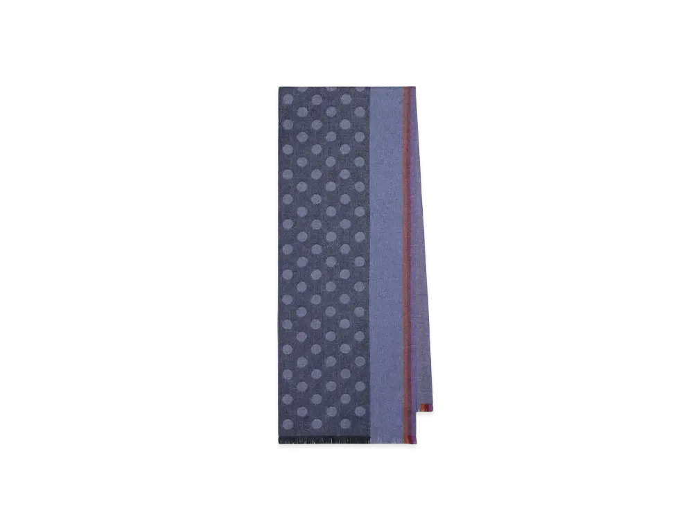 Paul Smith Multiline Dot Muffler "DarkBlue"