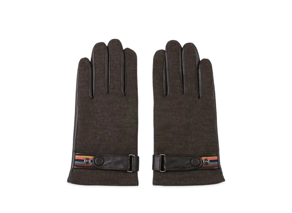 Paul Smith Artist Stripe Belt Gloves "DarkBworn"