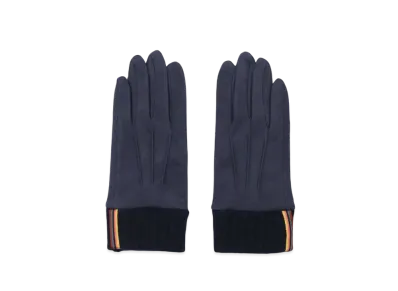 Paul Smith Artist Stripe Rib Gloves "Navy"
