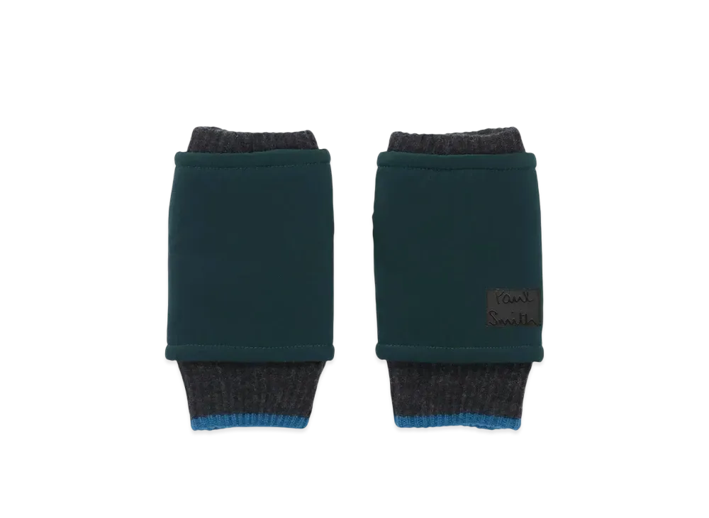 Paul Smith Cropped Logo Fingerless Gloves "DrakBrown"