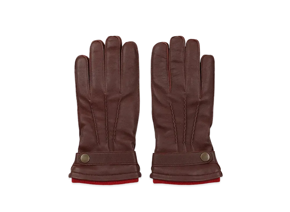 Paul Smith Hair Sheepskin Gloves "Brown"