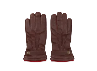 Paul Smith Hair Sheepskin Gloves "Brown"