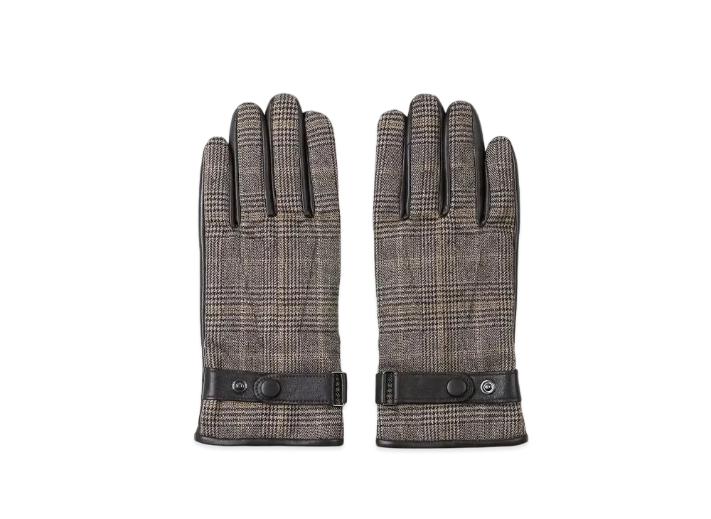 Paul Smith Classic Check Combination Gloves "Brown"