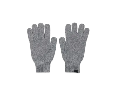 Paul Smith Logo Tab Knit Gloves "Gray"