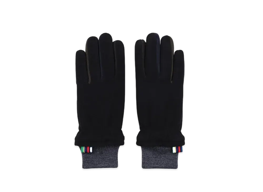 Paul Smith Sport Stripe Tab Fleece Gloves "Black"