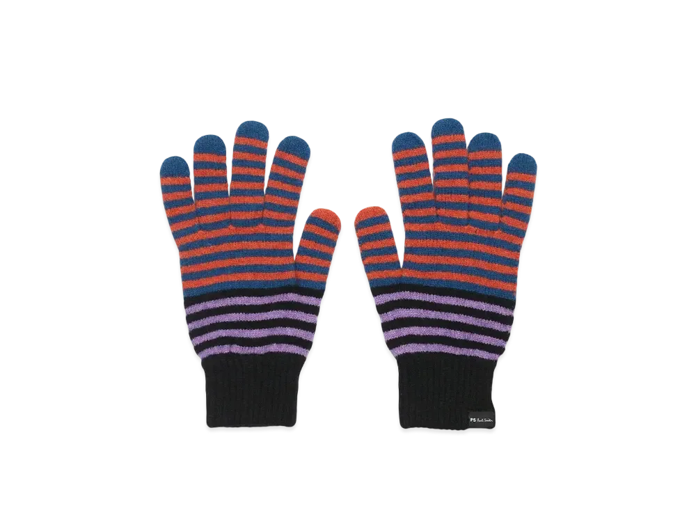 Paul Smith Pop Border Gloves "Black"