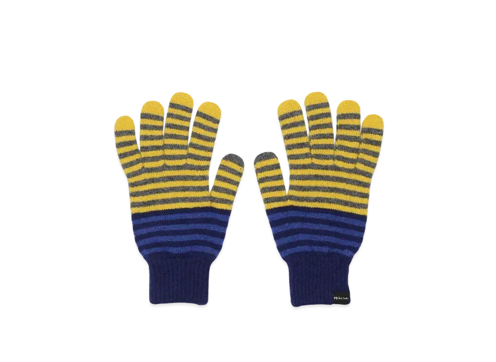 Paul Smith Pop Border Gloves "Navy"