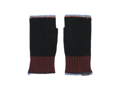 Paul Smith Contrast Color Half Gloves "Black"