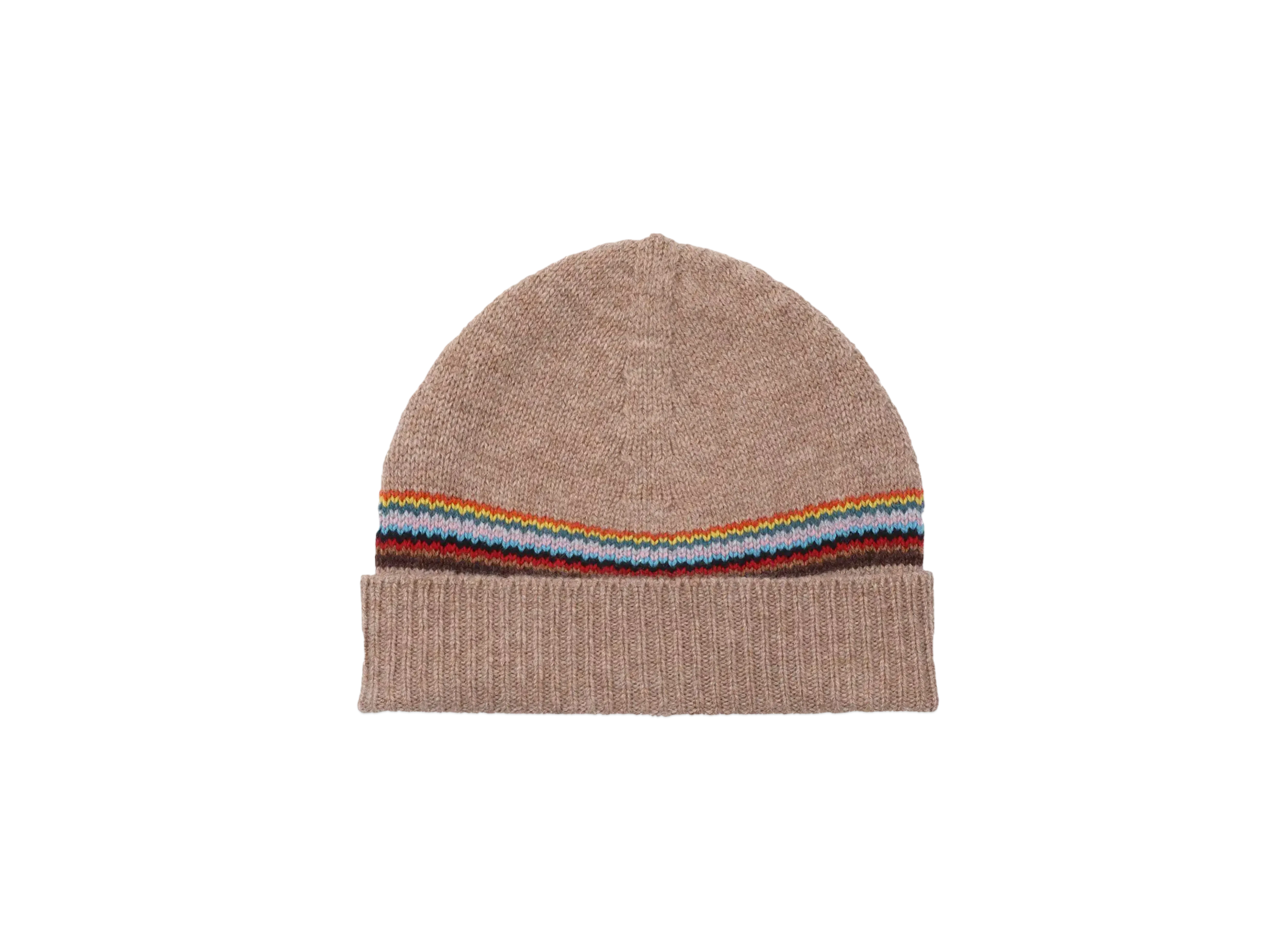 Paul Smith Signature Stripe Knit Cap "Beige"