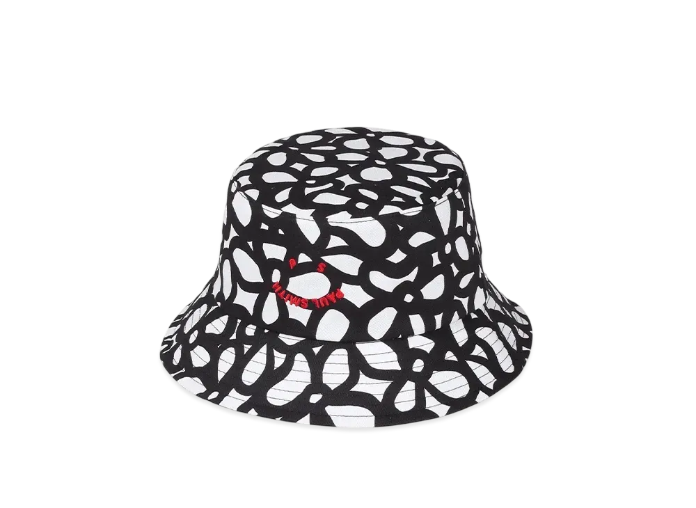 Paul Smith Happy Floral Camo Bucket Hat "White"