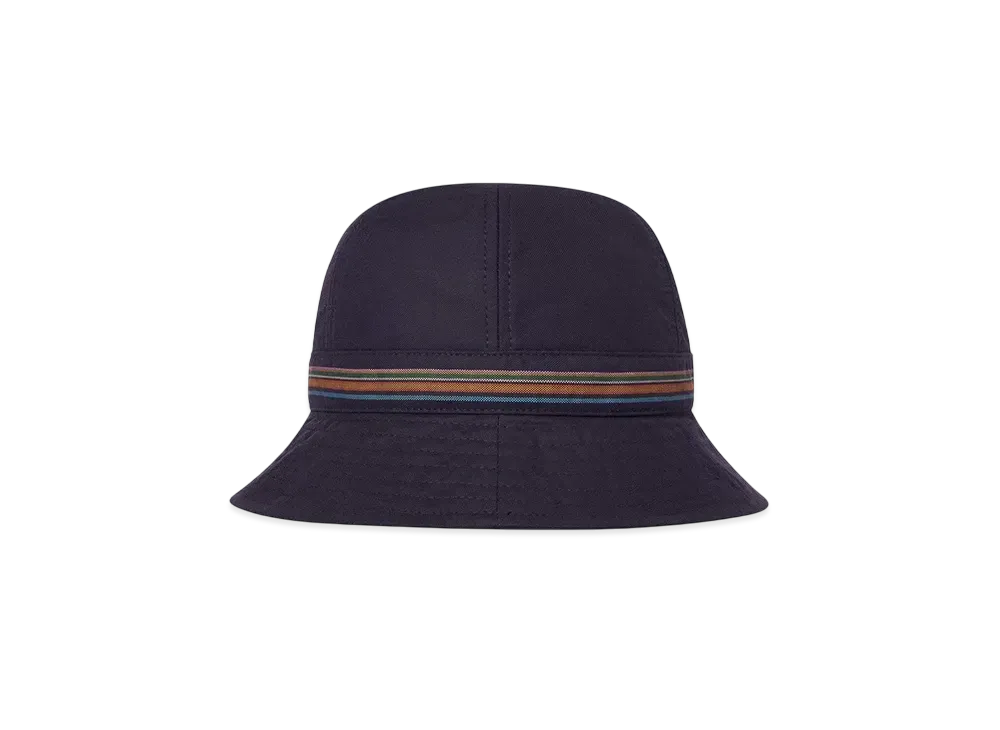 Paul Smith Signature Striped Band Metro Hat "Navy"