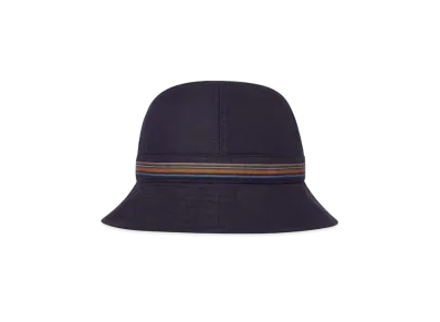 Paul Smith Signature Striped Band Metro Hat "Navy"