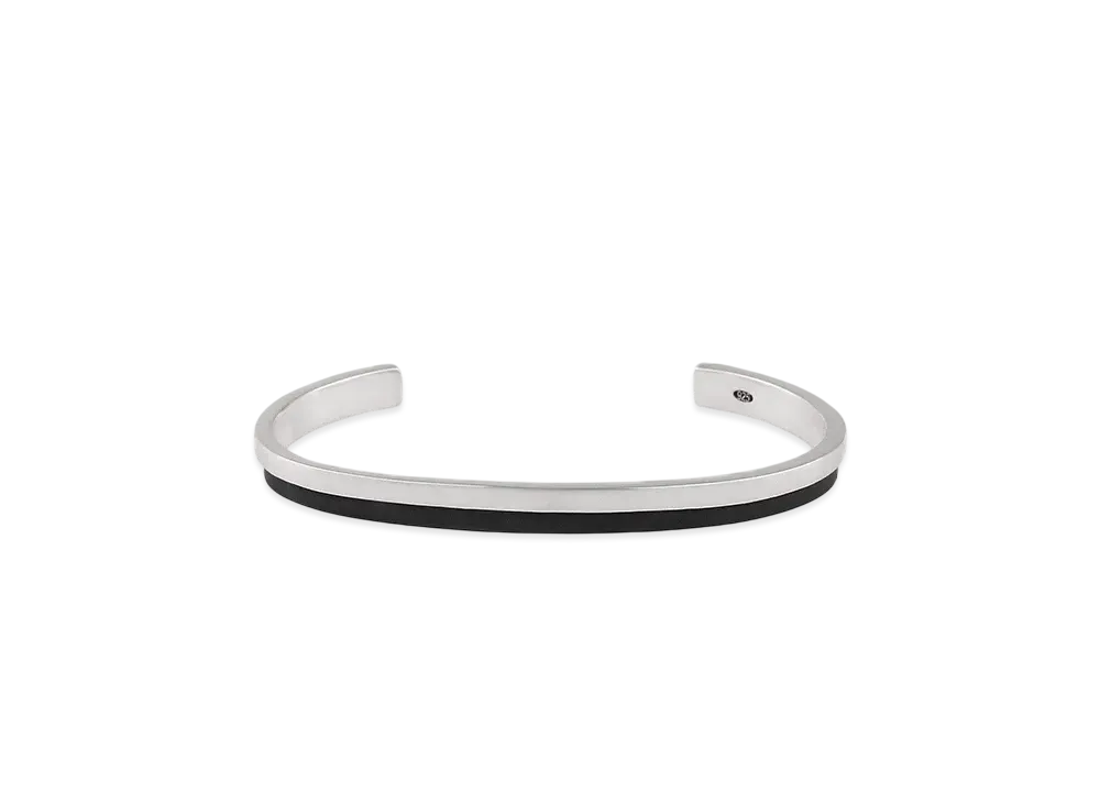 Paul Smith Bicolor Logo Bangle "Silver"