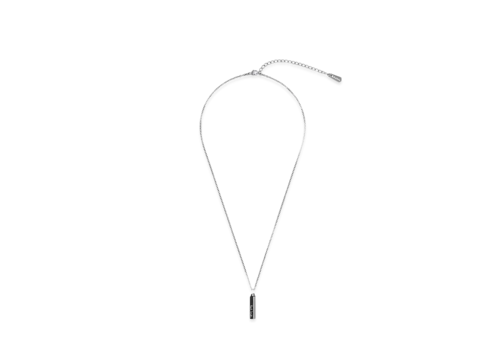 Paul Smith Bicolor Logo Necklace "Silver"