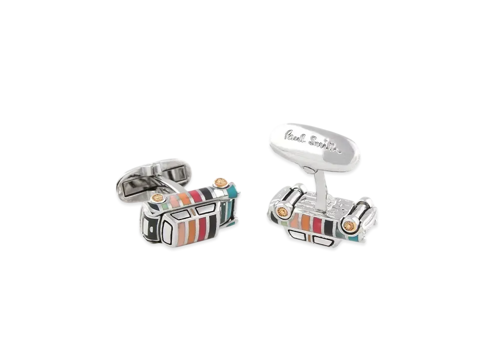 Paul Smith Artist Stripe Mini Cufflinks "Multi"