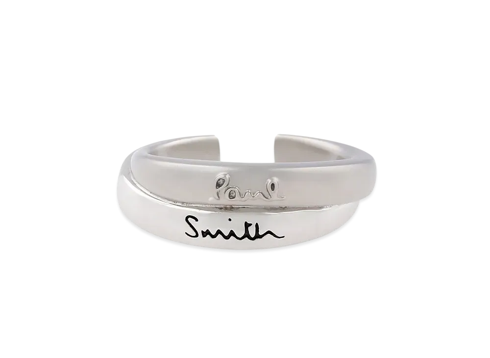 Paul Smith Double Ring Motif Open Ring "Silver"