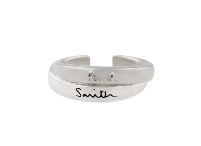 Paul Smith Double Ring Motif Open Ring "Silver"