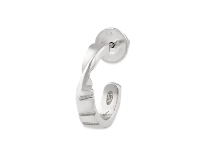 Paul Smith Shadow Stripe Emboss Single Earring "Silver"