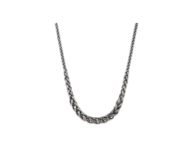 Paul Smith Woven Chain Necklace "Silver"