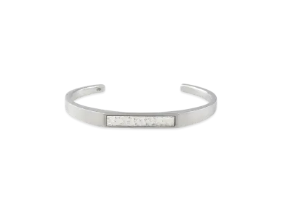Paul Smith Raw Silver Contrast Bangle "Silver"