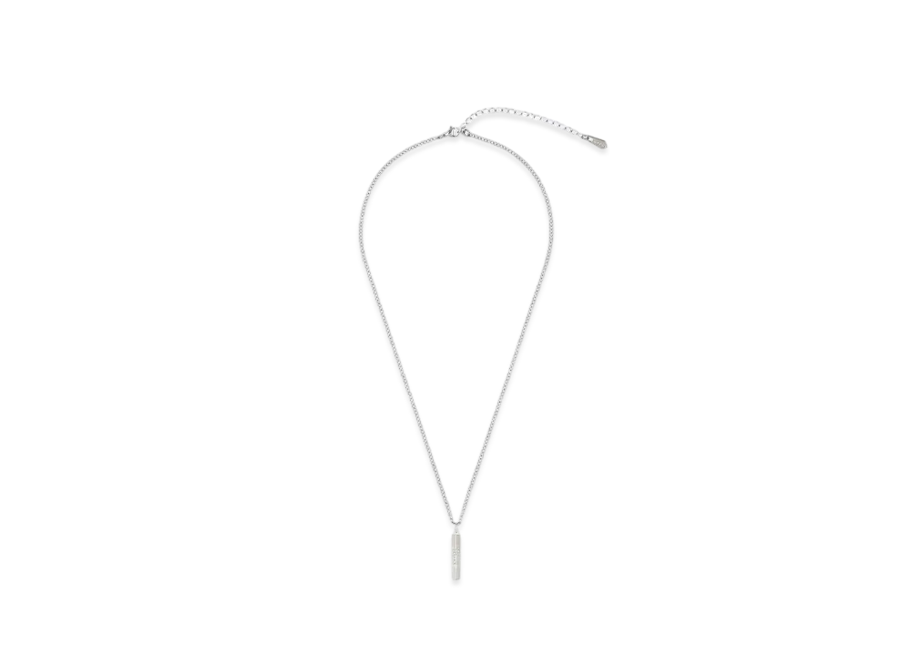 Paul Smith Cropped Logo Necklace "Silver"