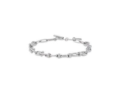 Paul Smith Mixed Chain Mantel Bracelet "Silver"