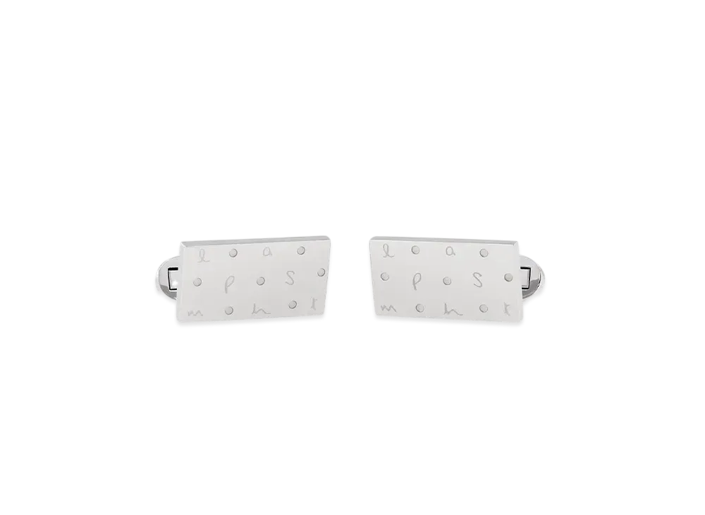 Paul Smith Logo / Dots Cufflinks "Silver"