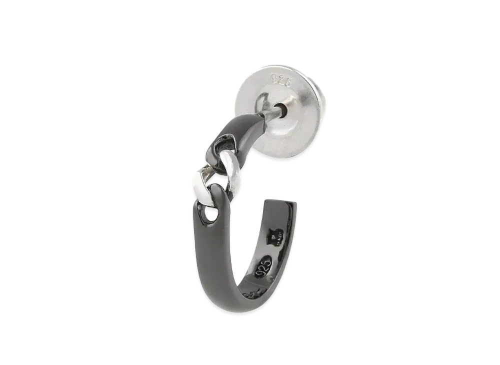 Paul Smith Curb Chain Single Earring "Black"