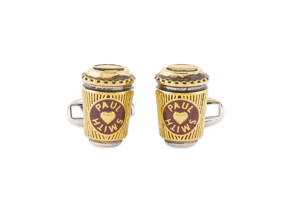 Paul Smith Coffee Cup Cufflinks "Gold"