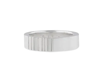 Paul Smith Striped Shell Ring "Silver"