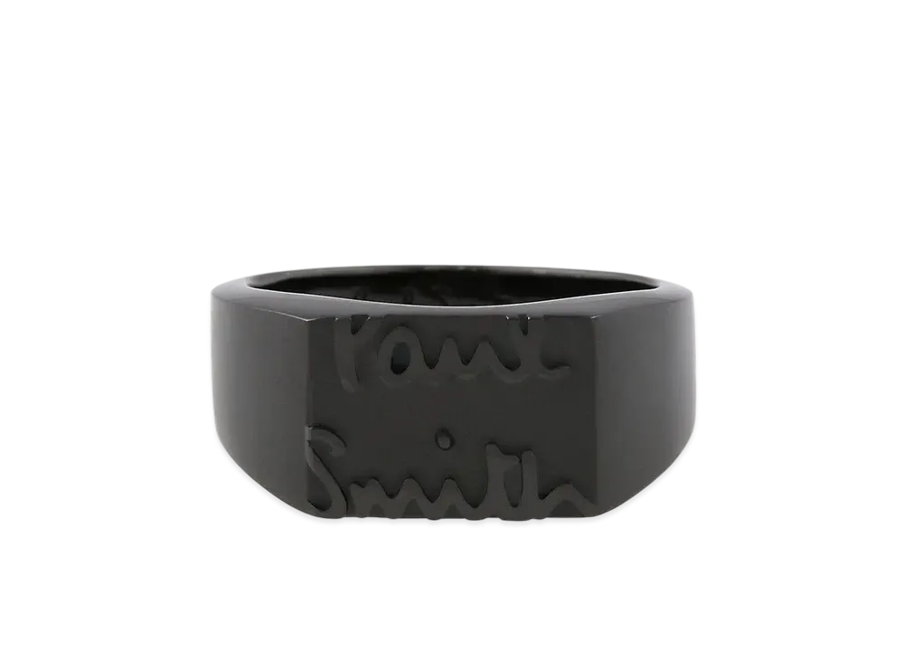 Paul Smith Cropped Logo Ring "Black"
